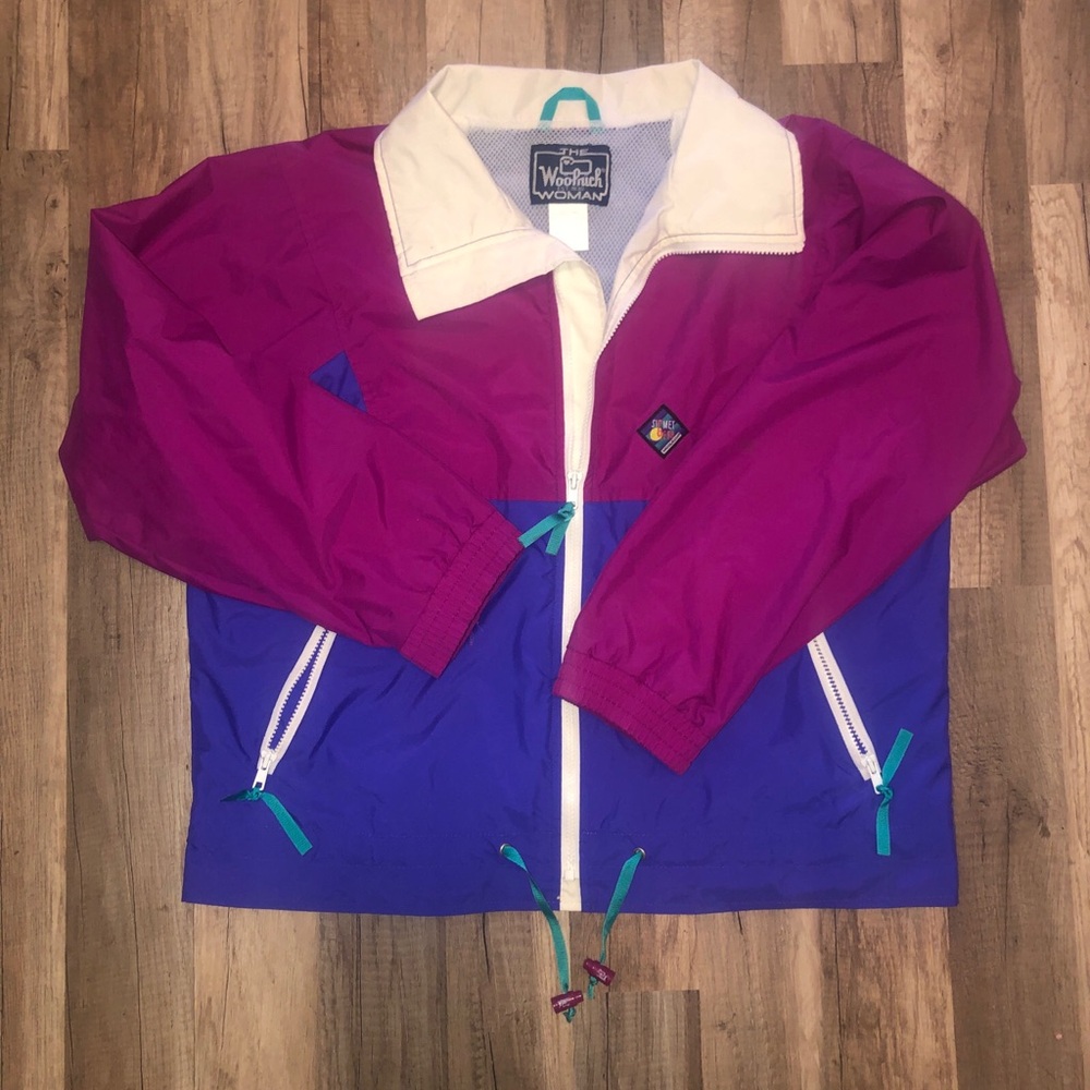 Vintage Women’s Woolrich Sigmet Gear Blueberry 80's Windbreaker Jacket M